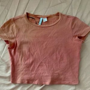 H&M Baby Pink Crop Top Size 4
